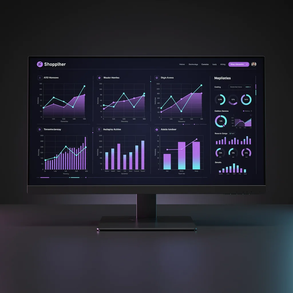 Abstract representation of intelligence dashboard